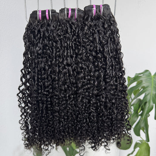 Pixie Curly Bundle 11A Virgin Human Hair Natural Color